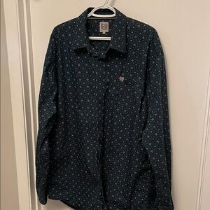 Cinch Patterned Button Down Shirt Size XL